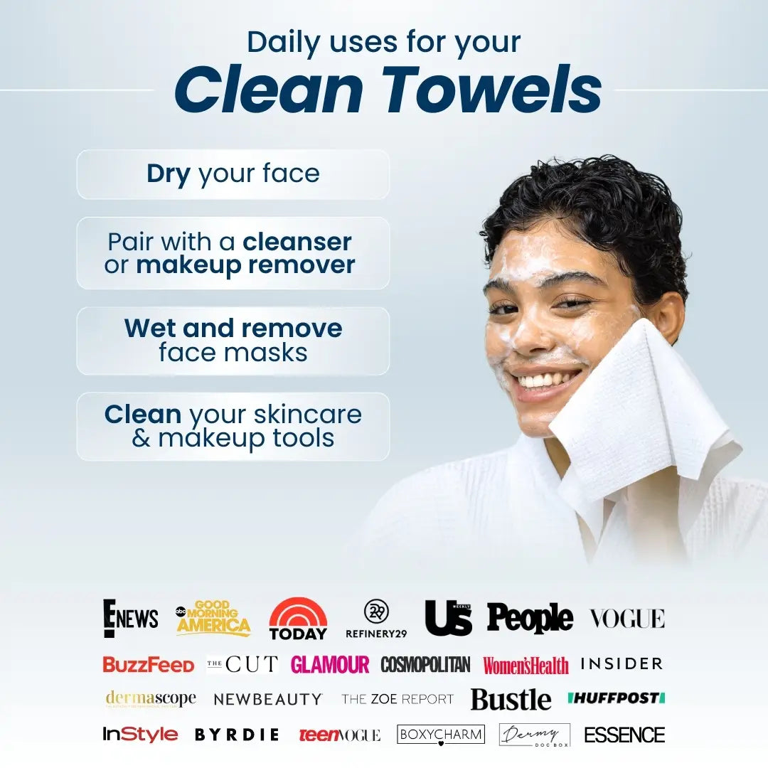 Clean Skin Club - Clean Towels XL, 50 Count