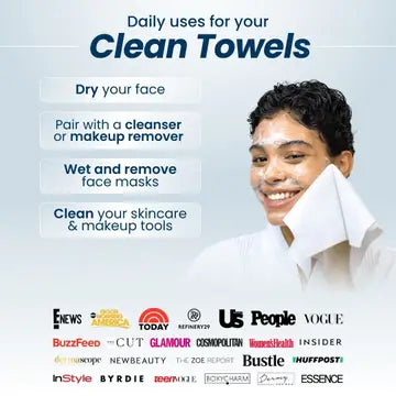 Clean Skin Club - Clean Towels XL Travel, 10 Count